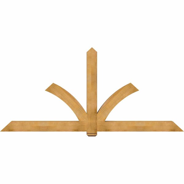 Ekena Millwork Redmond Rough Sawn Timber Gable Bracket, Western Red Cedar, 108"W x 49"H x 6"D x 6"F, 11/12 Pitch GBW108X49X0606RED00RWR - main